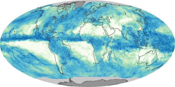 Global Map Total Rainfall Image 113