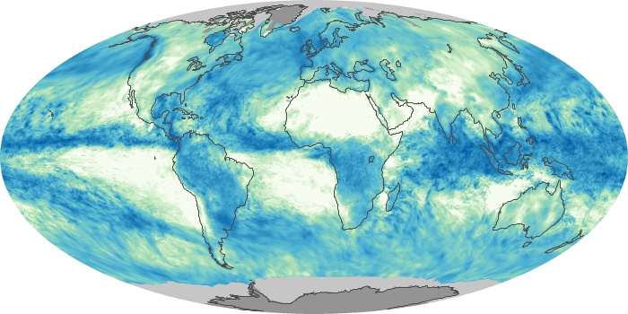 Global Map Total Rainfall Image 90