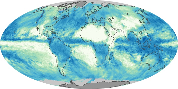 Global Map Total Rainfall Image 127
