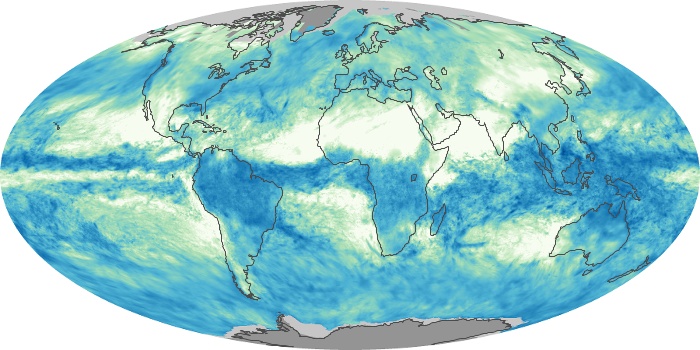 Global Map Total Rainfall Image 106
