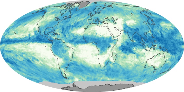 Global Map Total Rainfall Image 148