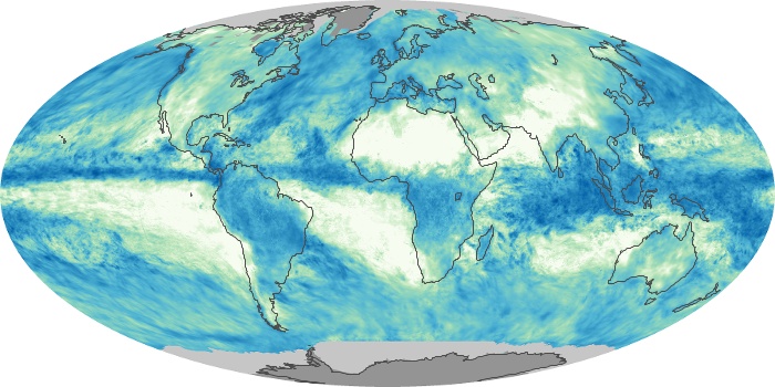 Global Map Total Rainfall Image 150