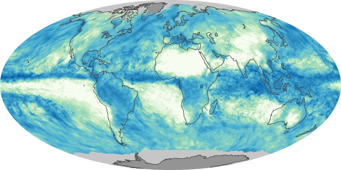 Global Map Total Rainfall Image 162