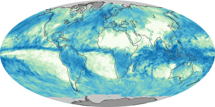 Global Map Total Rainfall Image 163