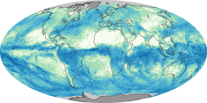Global Map Total Rainfall Image 166