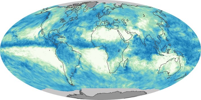 Global Map Total Rainfall Image 173