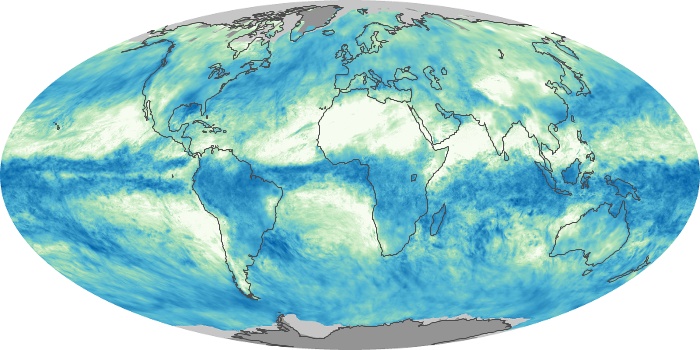 Global Map Total Rainfall Image 190