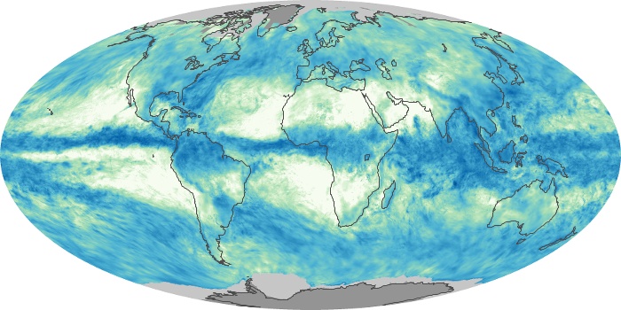 Global Map Total Rainfall Image 192