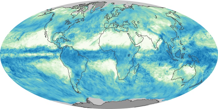 Global Map Total Rainfall Image 203