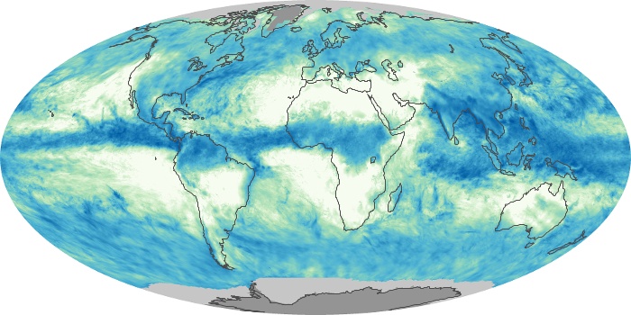 Global Map Total Rainfall Image 206