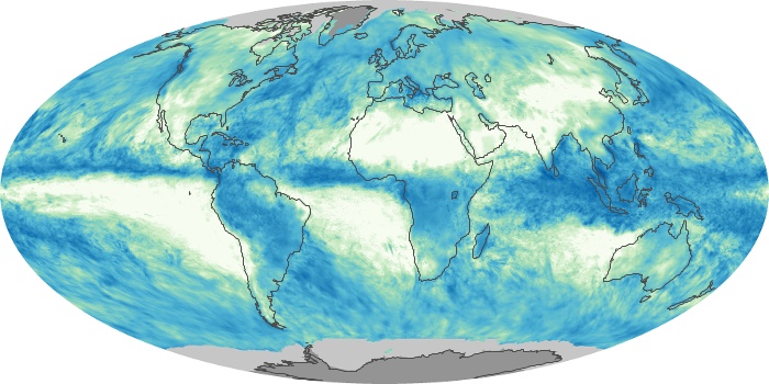 Global Map Total Rainfall Image 210