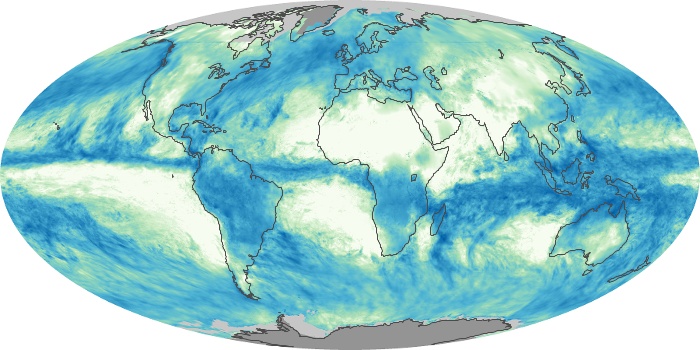 Global Map Total Rainfall Image 212