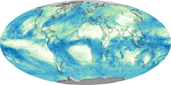 Global Map Total Rainfall Image 213