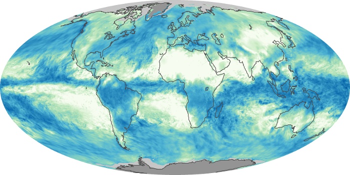 Global Map Total Rainfall Image 224