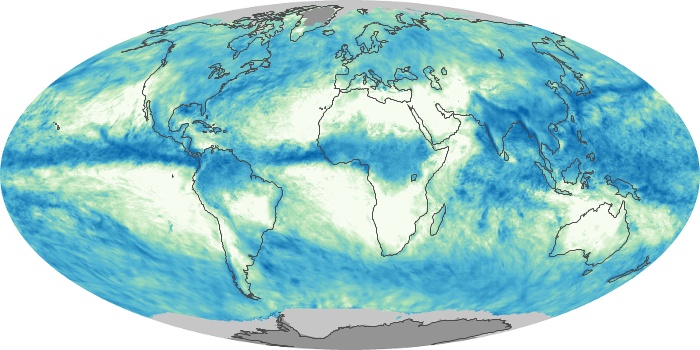 Global Map Total Rainfall Image 230