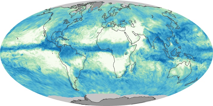 Global Map Total Rainfall Image 253