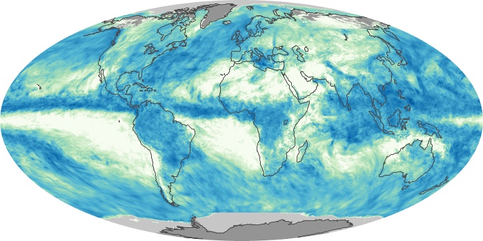 Global Map Total Rainfall Image 257