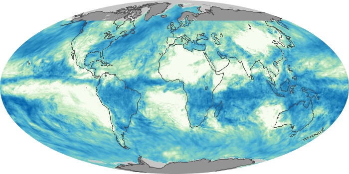 Global Map Total Rainfall Image 260