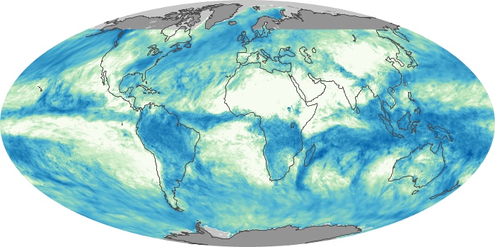 Global Map Total Rainfall Image 261