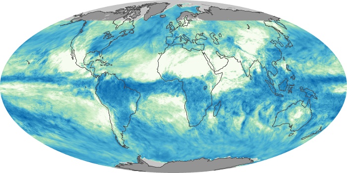 Global Map Total Rainfall Image 262
