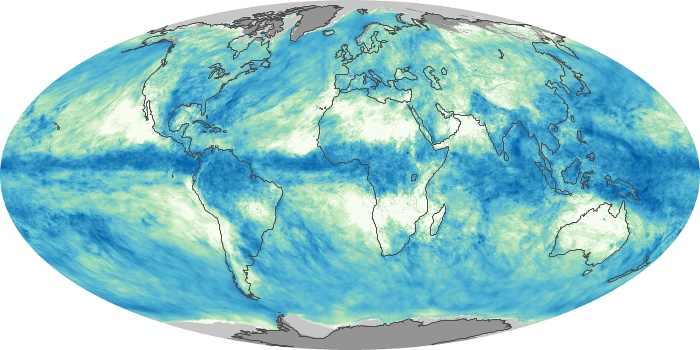 Global Map Total Rainfall Image 276