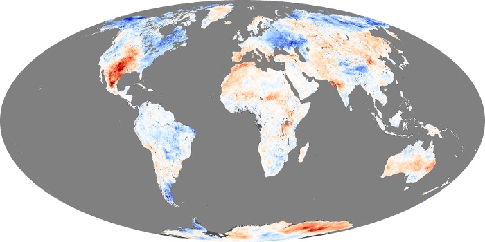 Global Map Land Surface Temperature Anomaly Image 8