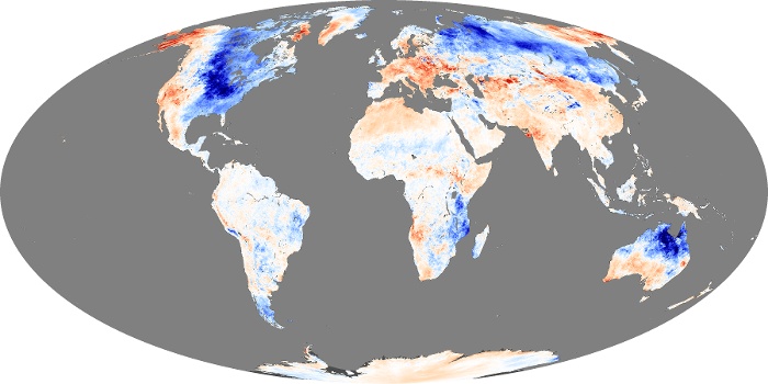 Global Map Land Surface Temperature Anomaly Image 11