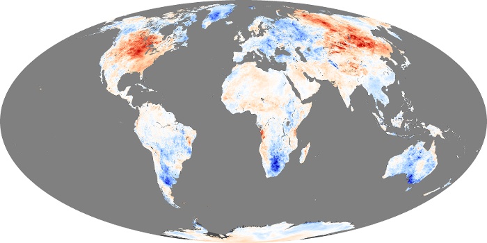Global Map Land Surface Temperature Anomaly Image 22