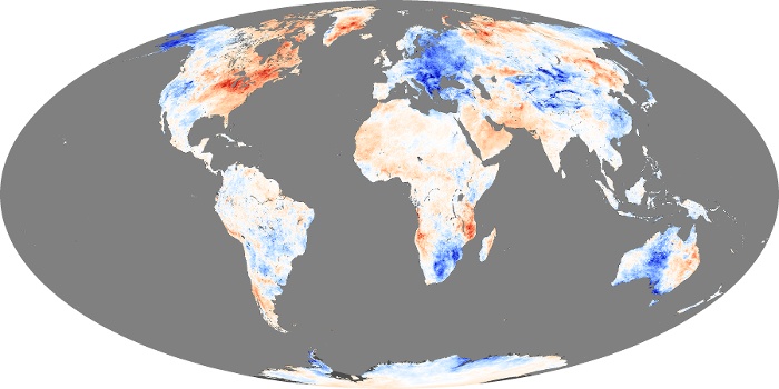 Global Map Land Surface Temperature Anomaly Image 23