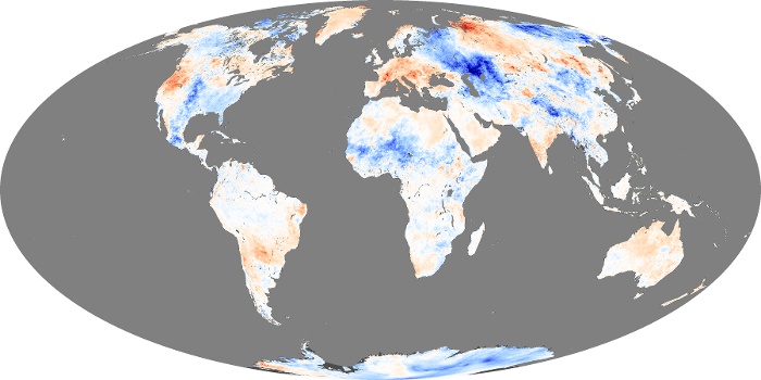 Global Map Land Surface Temperature Anomaly Image 41