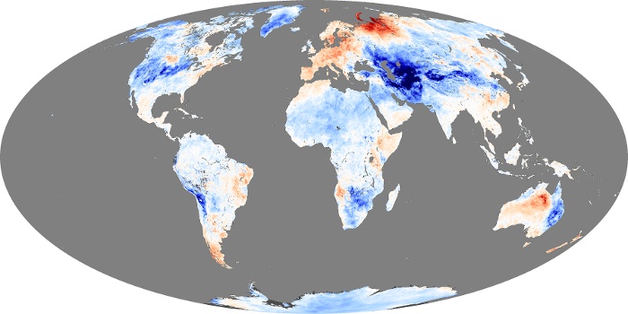 Global Map Land Surface Temperature Anomaly Image 19