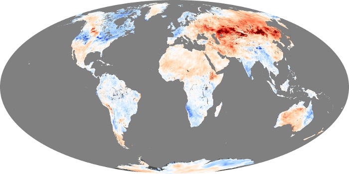 Global Map Land Surface Temperature Anomaly Image 21
