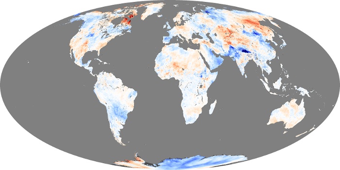 Global Map Land Surface Temperature Anomaly Image 24