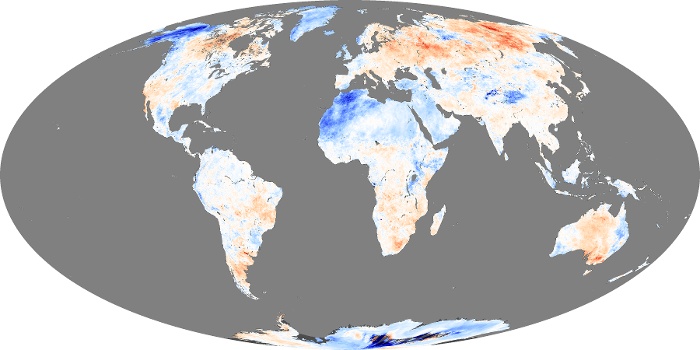 Global Map Land Surface Temperature Anomaly Image 28