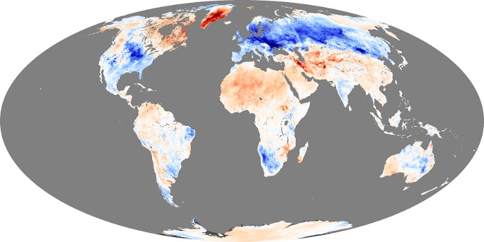 Global Map Land Surface Temperature Anomaly Image 43