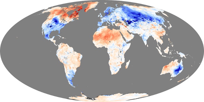 Global Map Land Surface Temperature Anomaly Image 44