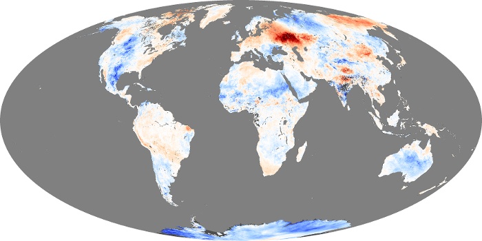 Global Map Land Surface Temperature Anomaly Image 49