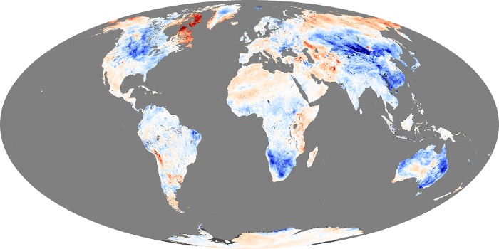 Global Map Land Surface Temperature Anomaly Image 55