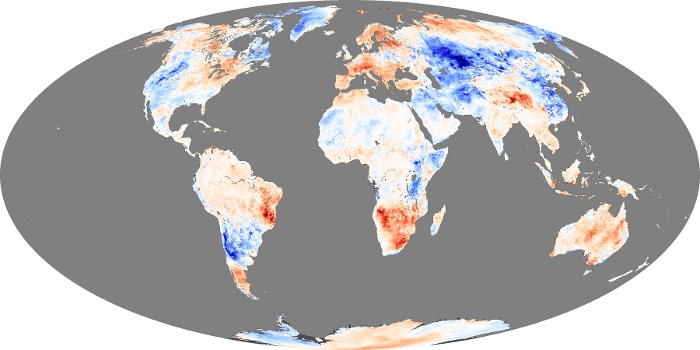 Global Map Land Surface Temperature Anomaly Image 113