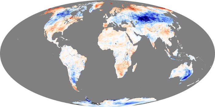 Global Map Land Surface Temperature Anomaly Image 201