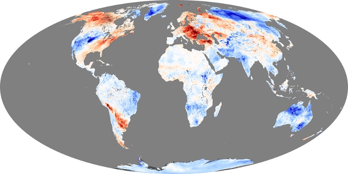 Global Map Land Surface Temperature Anomaly Image 199
