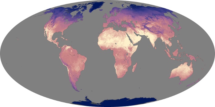 Global Map Land Surface Temperature Image 27