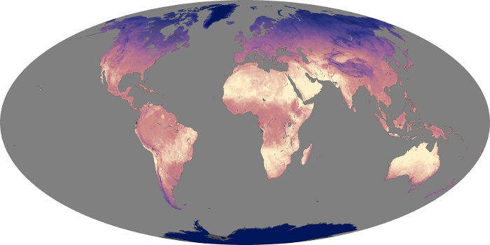 Global Map Land Surface Temperature Image 32