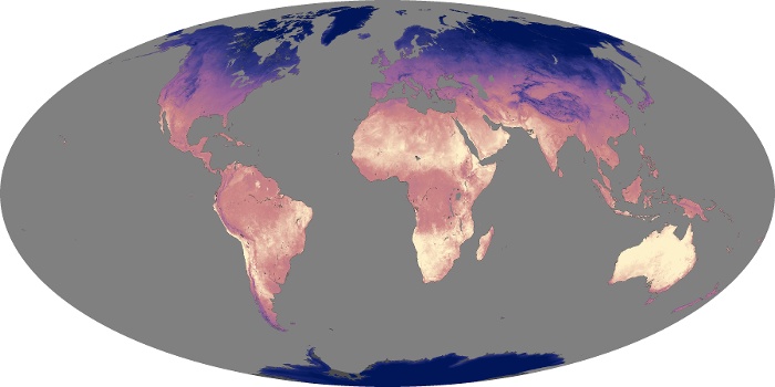 Global Map Land Surface Temperature Image 34