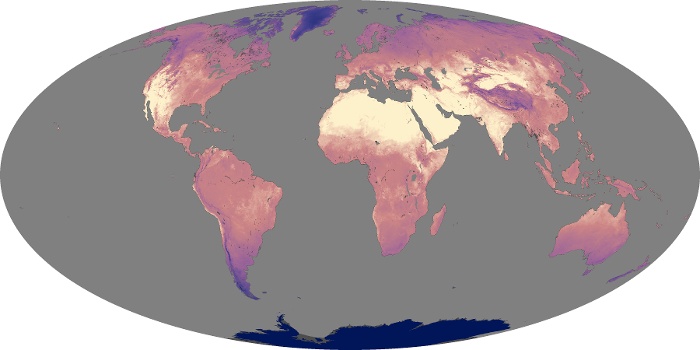 Global Map Land Surface Temperature Image 41