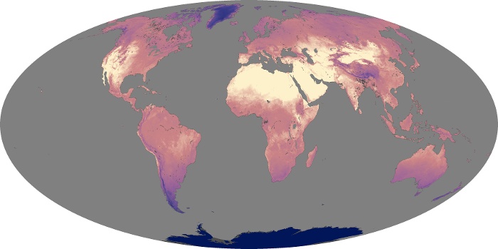 Global Map Land Surface Temperature Image 53