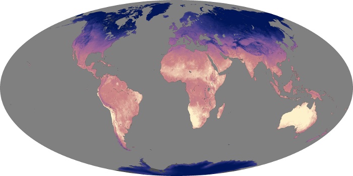 Global Map Land Surface Temperature Image 58
