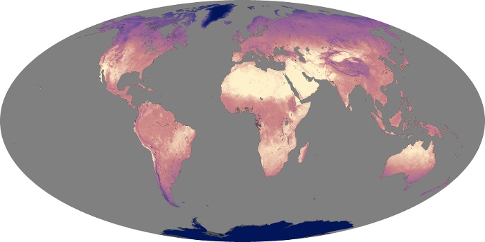 Global Map Land Surface Temperature Image 67