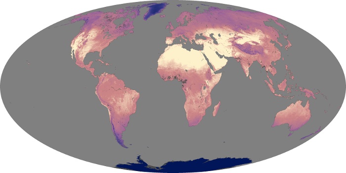 Global Map Land Surface Temperature Image 79