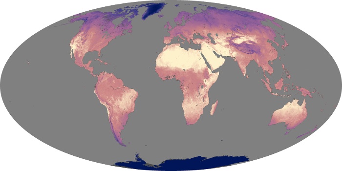 Global Map Land Surface Temperature Image 103